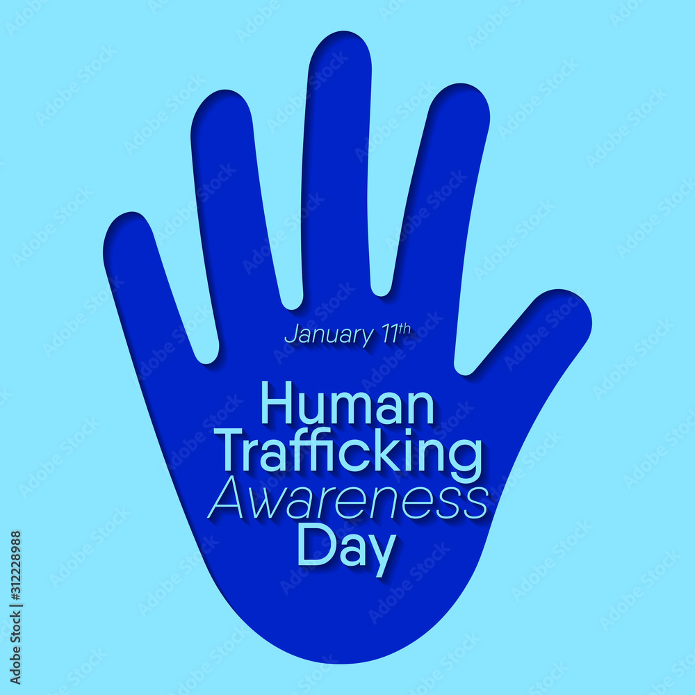 Vector illustration on the theme of National Human trafficking Awareness Day On January 11th Vector illustration on the theme of National Human trafficking Awareness Day On January 11th