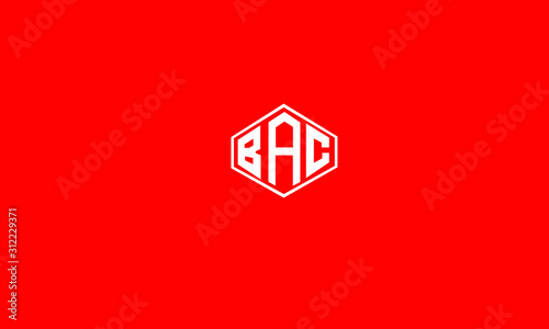 BAC abstract vector logo monogram template