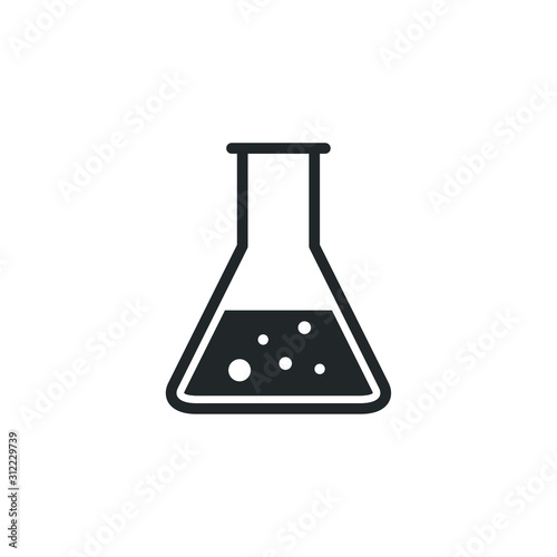 Test tube icon template color editable. Test tube symbol vector sign isolated on white background illustration for graphic and web design.