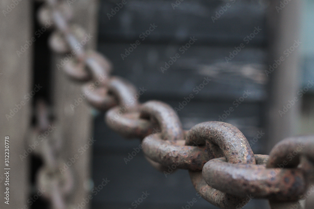 old metal chain close up old metal chain close up
