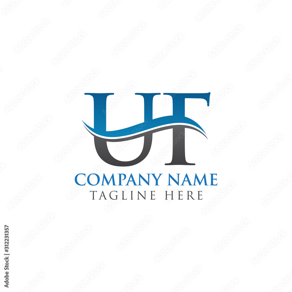 Swoosh Letter UF Logo Design Vector Template. Water Wave UF Logo Vector. Swoosh Letter UF Logo Design Vector Template. Water Wave UF Logo Vector.