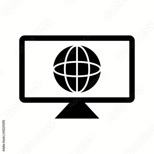Unique Global News Vector Glyph Icon