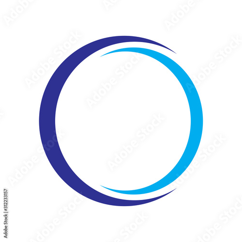 Circle icon logo vector illustration design template