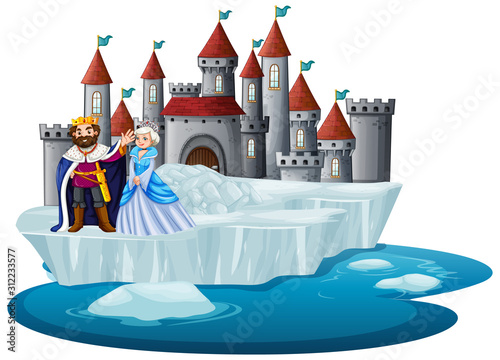 King and queen at the castle