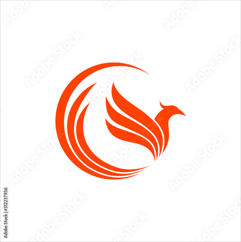 luxury  phoenix logo vector