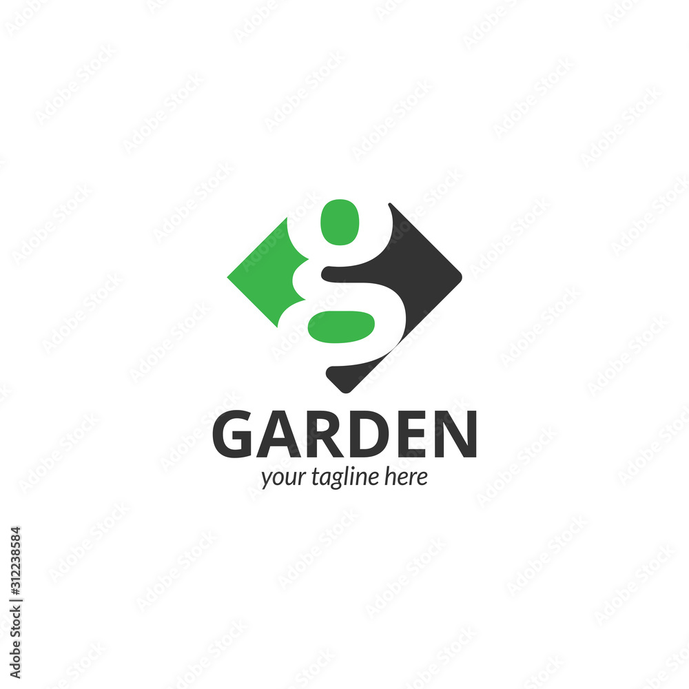 Green Garden Design Logo Template. Eco Nature Leaf Logo Template Green Garden Design Logo Template. Eco Nature Leaf Logo Template