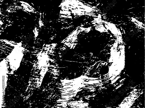 Abstract monochrome background of ink spots. Grunge texture black and white