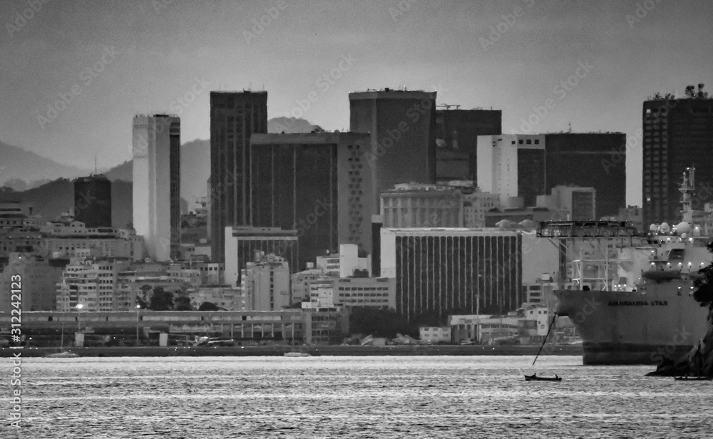 Fototapeta premium Centro do Rio de Janeiro Skyline