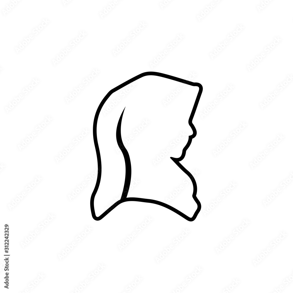 Muslimah hijab Logo template vector illustration design Muslimah hijab Logo template vector illustration design
