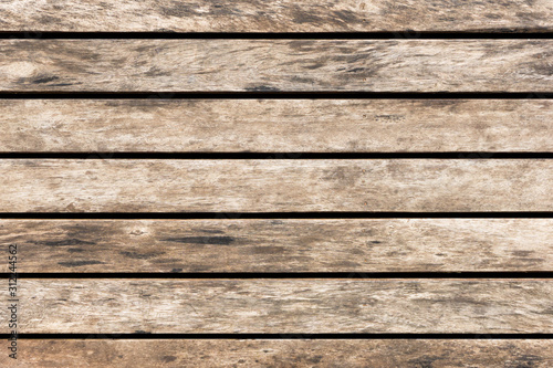 Wallpaper Mural Brown wooden wall made with parallel desks background. Natural rustic hardwood board texture. Grunge old weathered wood surface. Torontodigital.ca