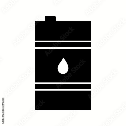 Unique Oil Barrel Vector Glyph Icon