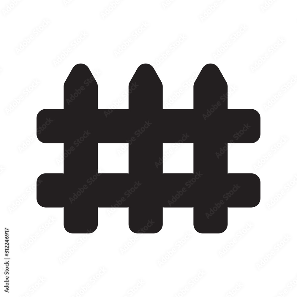 Fototapeta premium Fence icon 