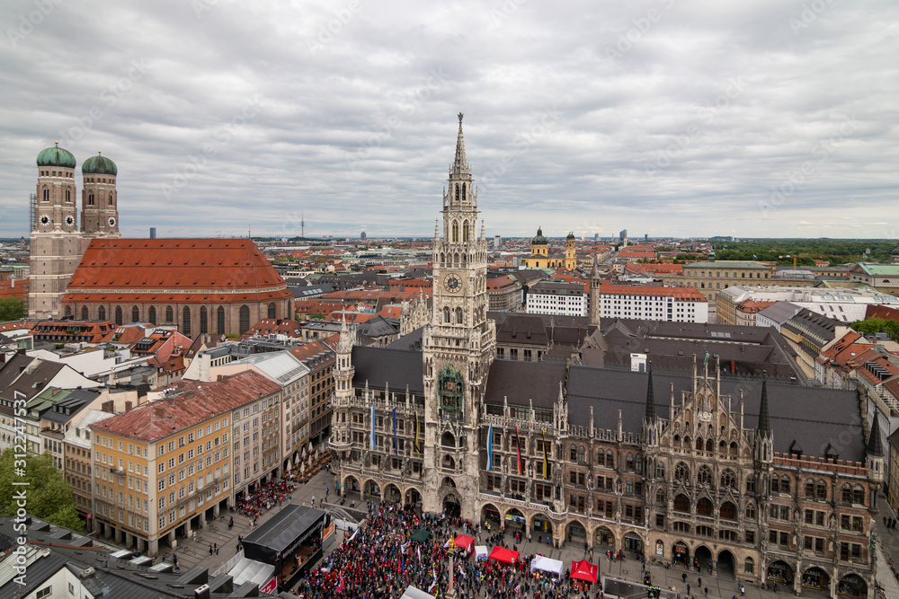 Naklejka premium widok na monachium