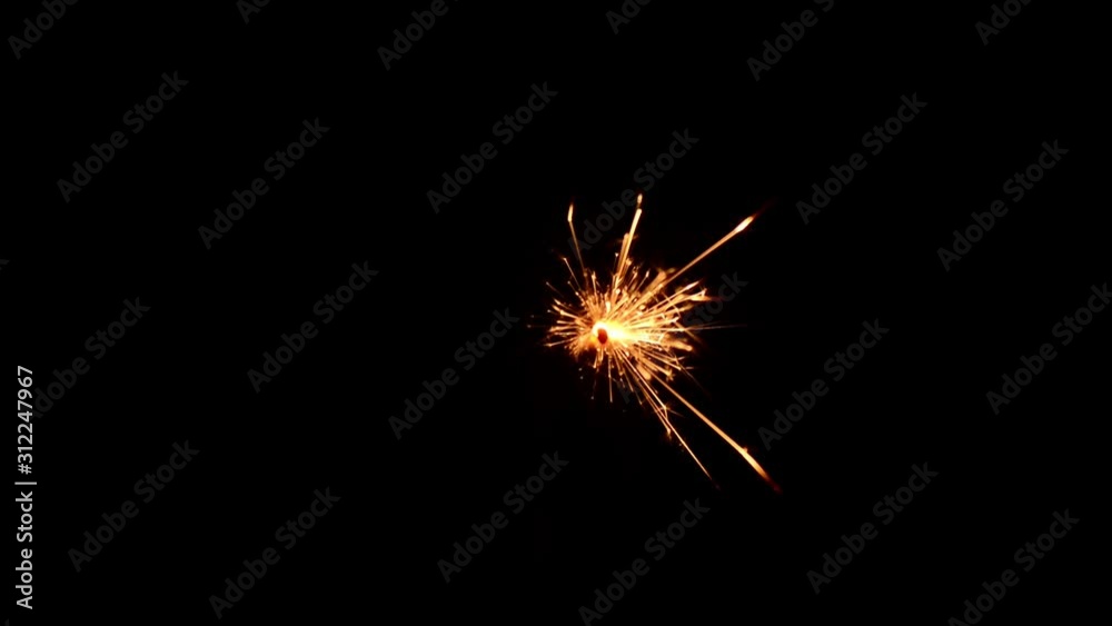 burning sparkle lights isolated on black background burning sparkle lights isolated on black background