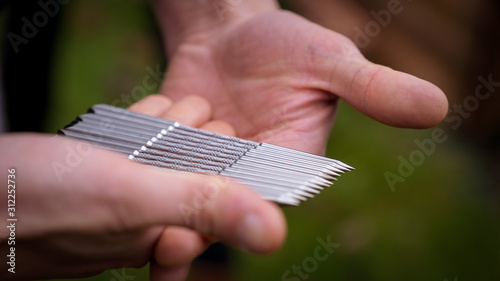 Steel nails for clavitherapy