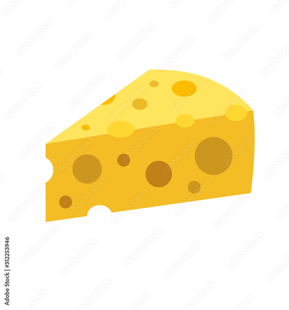 cheese flat vector illustration icon pieces of cheese isolated cheese flat vector illustration icon pieces of cheese isolated