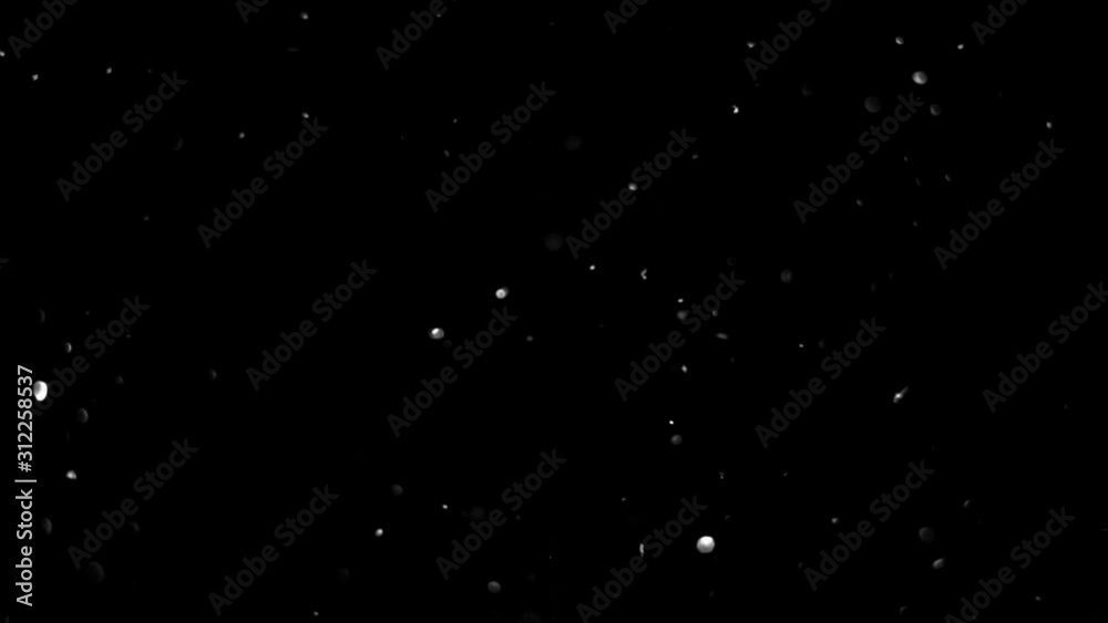 particles on black background, abstract overlay with particles and bokeh