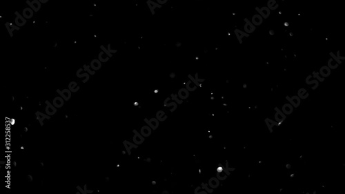particles on black background, abstract overlay with particles and bokeh
