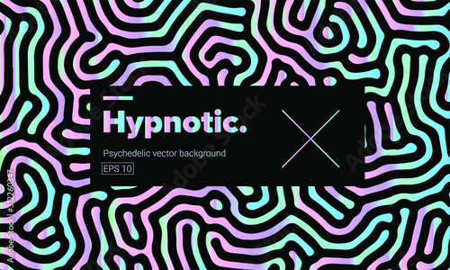 Psychedelic abstract background made by generative algorithm: Reaction-diffusion or Turing pattern formation.