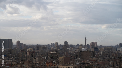 cairo top view over view city from top