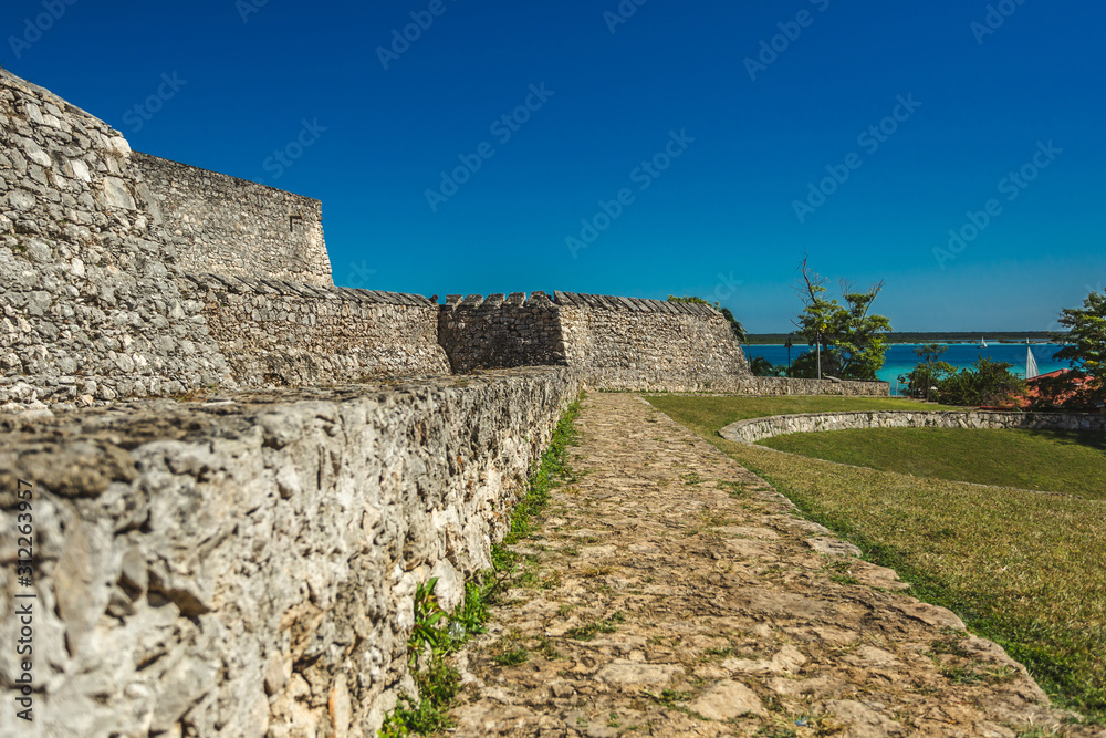 bacalar fortress view
