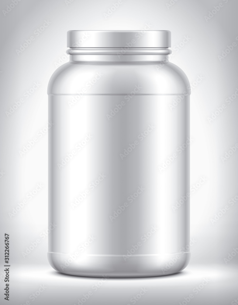 Plastic Jar on background. Matt surface version. Plastic Jar on background. Matt surface version.