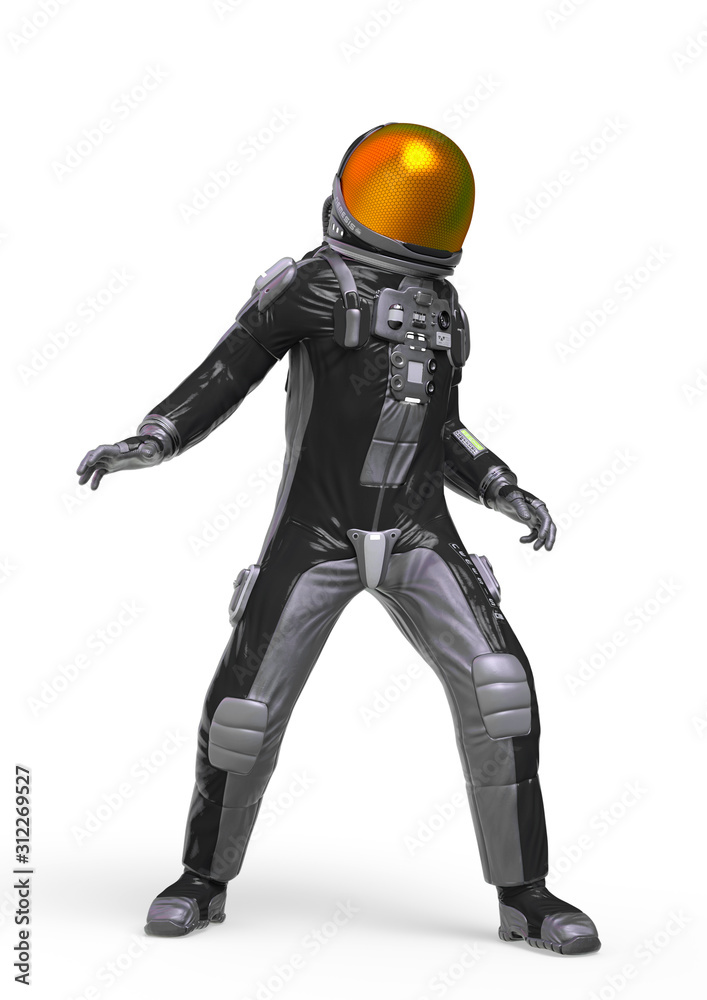 astronaut explorer exploring in white background astronaut explorer exploring in white background