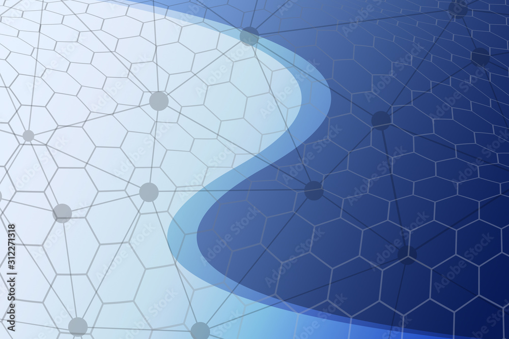 Fototapeta premium abstract, blue, wallpaper, design, wave, light, illustration, texture, curve, art, pattern, backgrounds, backdrop, graphic, waves, digital, futuristic, technology, line, shape, motion, lines, color