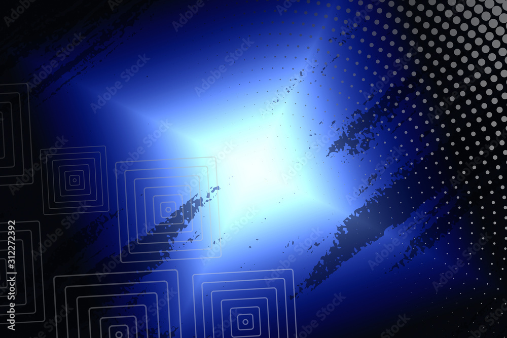 Obraz premium abstract, blue, design, illustration, pattern, wallpaper, digital, light, texture, technology, backdrop, halftone, graphic, dot, wave, art, curve, web, business, futuristic, color, dots, element