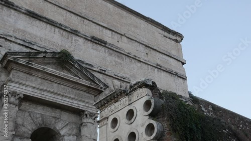 The Tomb of Eurysaces outside Porta Maggiore in Rome, Italy photo