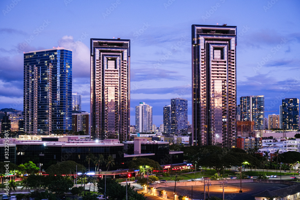 Naklejka premium city at night