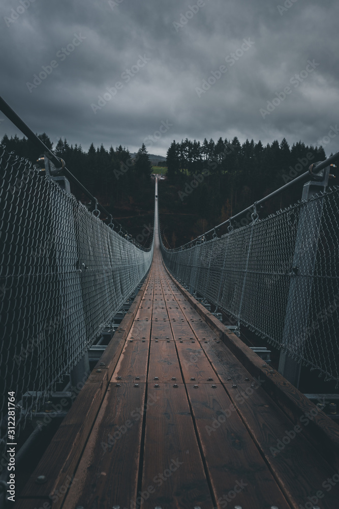 Brücke Hängebrücke Geierlay Lang Ausblick