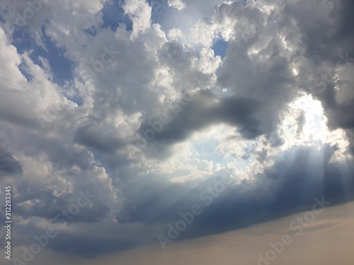 blue sky and clouds