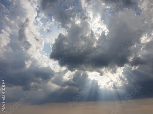 blue sky with clouds