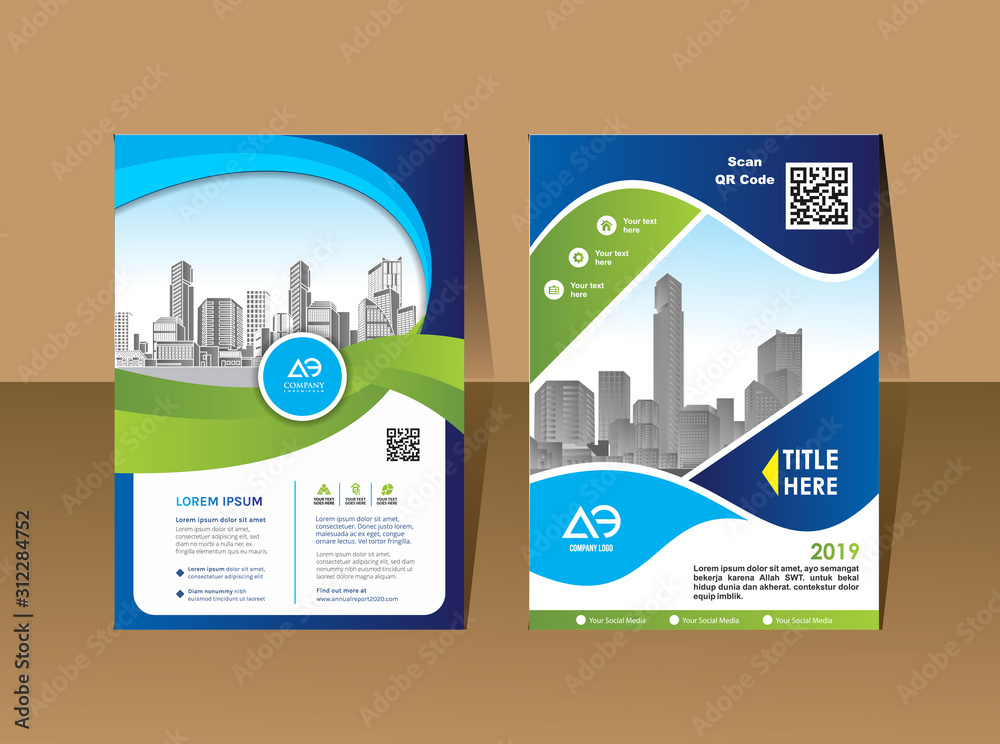 Corporate flyer, layout template. with elements and placeholder for picture. Corporate flyer, layout template. with elements and placeholder for picture.