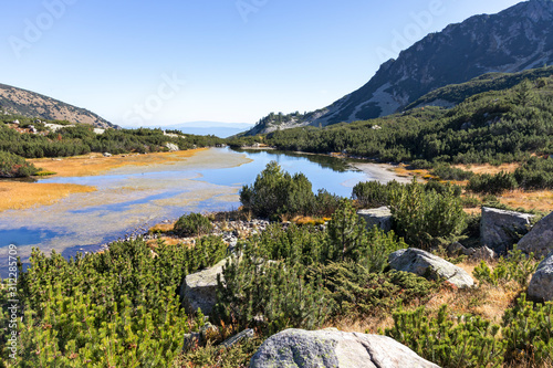 Landscape of Fish  Ribni  Lakes  Pirin Mountain  Bulgaria