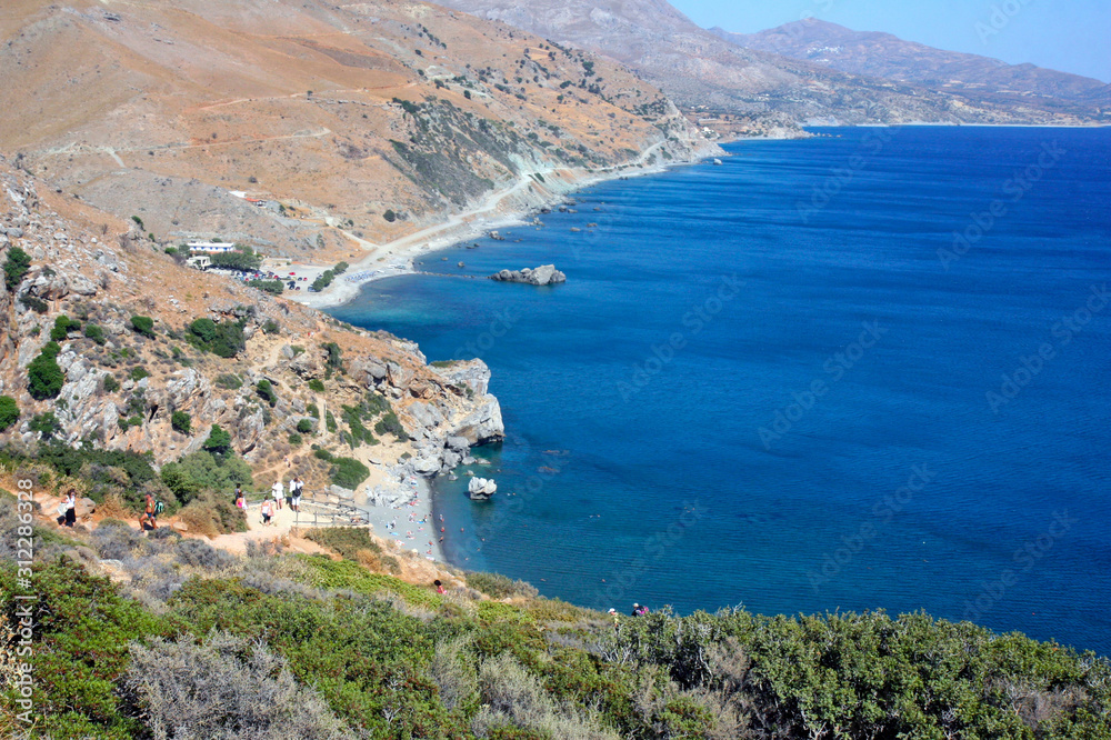 view of preveli, crete  greece