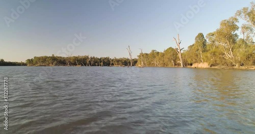 Low level pass over Murray river photo