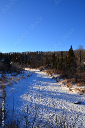 Winter Landscape with River