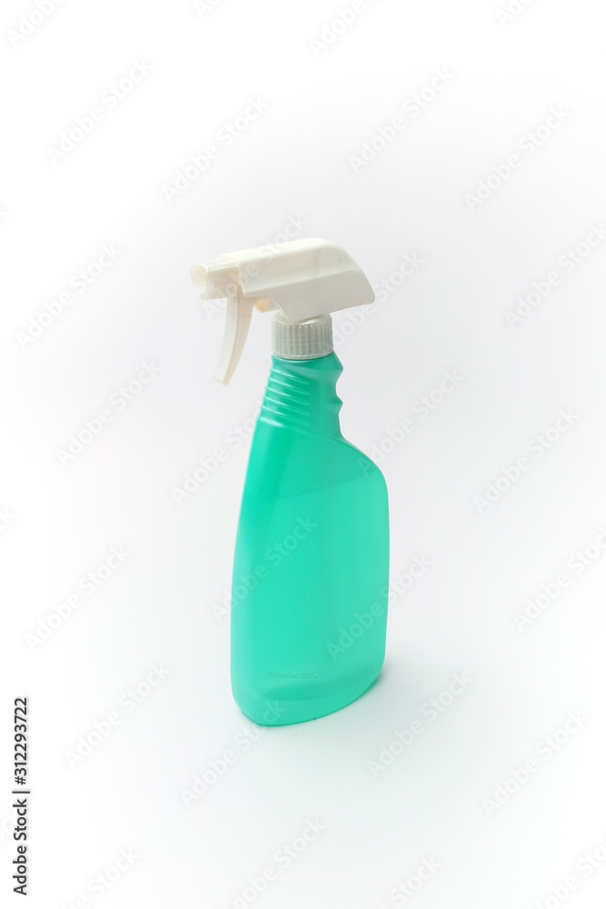 plastic spray bottle isolated on white background plastic spray bottle isolated on white background