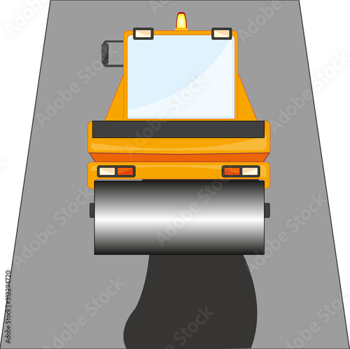 Special technology skating rink for repair of the road