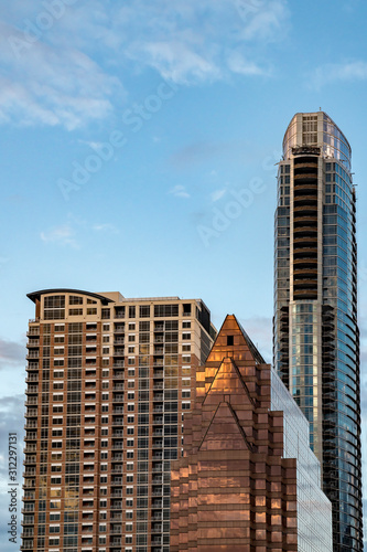 Austin, Texas skyline from the Congress Street bridge photo