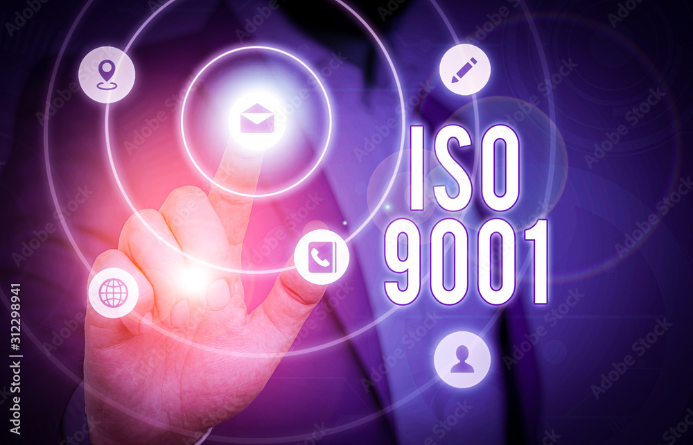 Conceptual hand writing showing Iso 9001. Concept meaning designed help organizations to ensure meet the needs of customers Conceptual hand writing showing Iso 9001. Concept meaning designed help organizations to ensure meet the needs of customers