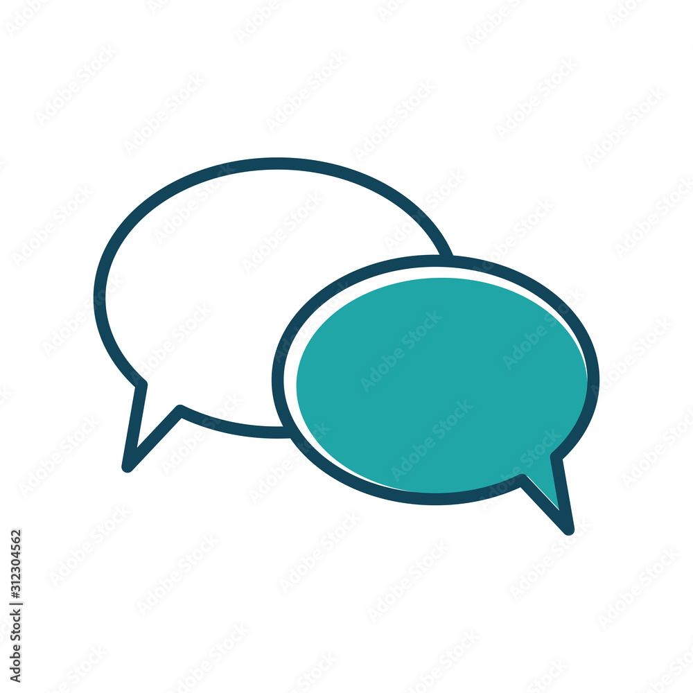 Bubble speech icon vector Bubble speech icon vector