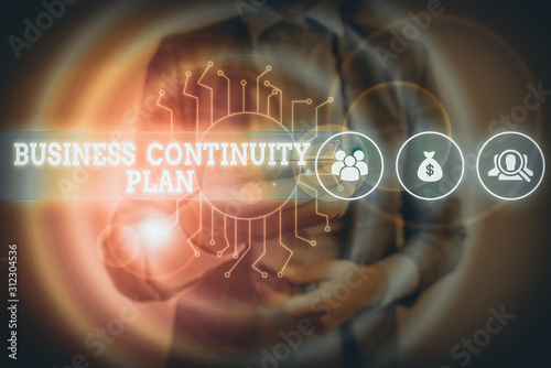 Canvastavla Writing note showing Business Continuity Plan