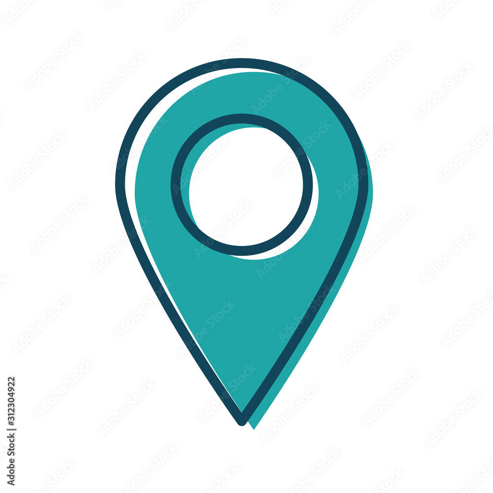 Pin location icon vector Pin location icon vector