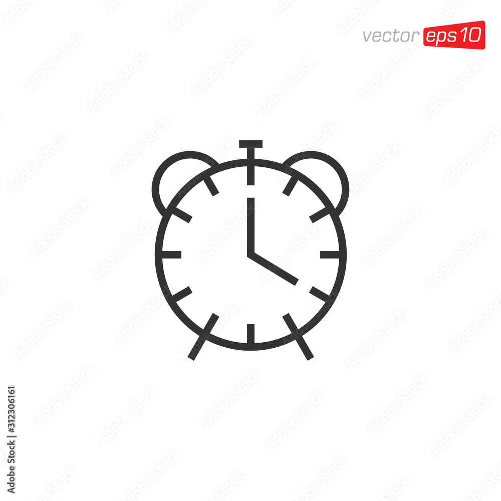 Alarm Clock Icon Design Vector Alarm Clock Icon Design Vector