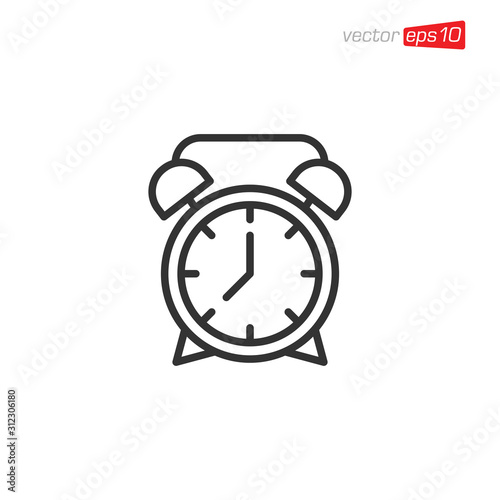 Alarm Clock Icon Design Vector
