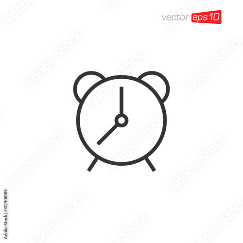 Alarm Clock Icon Design Vector