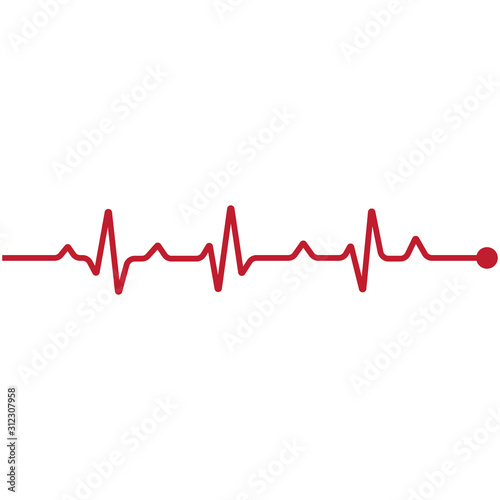 Art design health medical heartbeat pulse vector